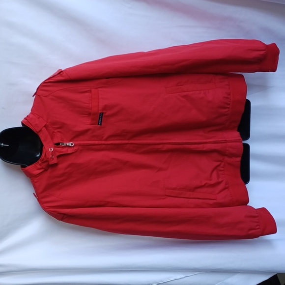 Members Only Mens Red Zipup Front Pockets Bomber Jacket Size XLarge - Picture 2 of 9